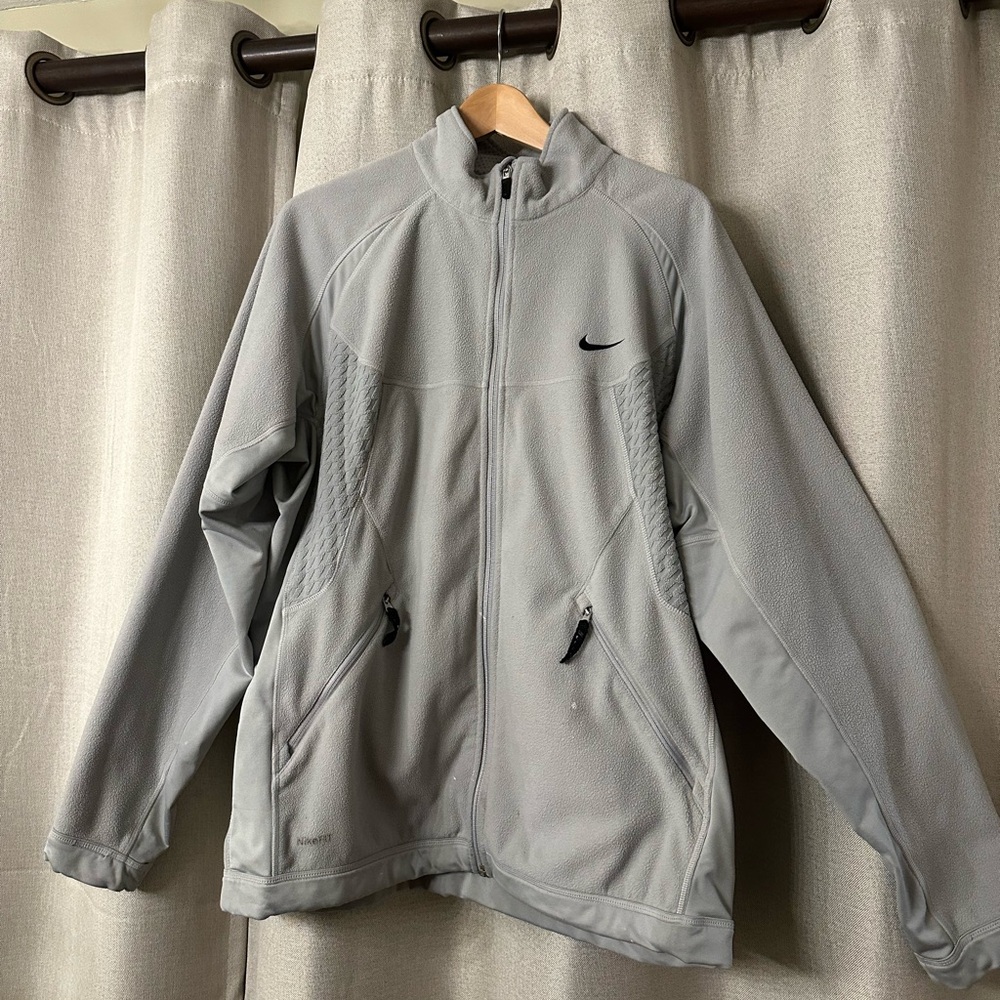 Vintage Y2K Nike Fleece Men’s Zip Up - Large